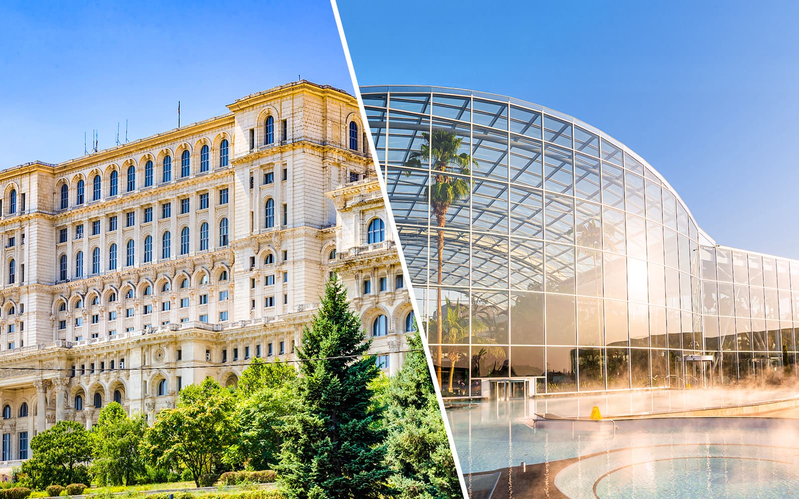 Combo (Save 5%): Skip-the-Line Guided Tour of Palace of Parliament + Entry to Therme Bucuresti Spa Tickets