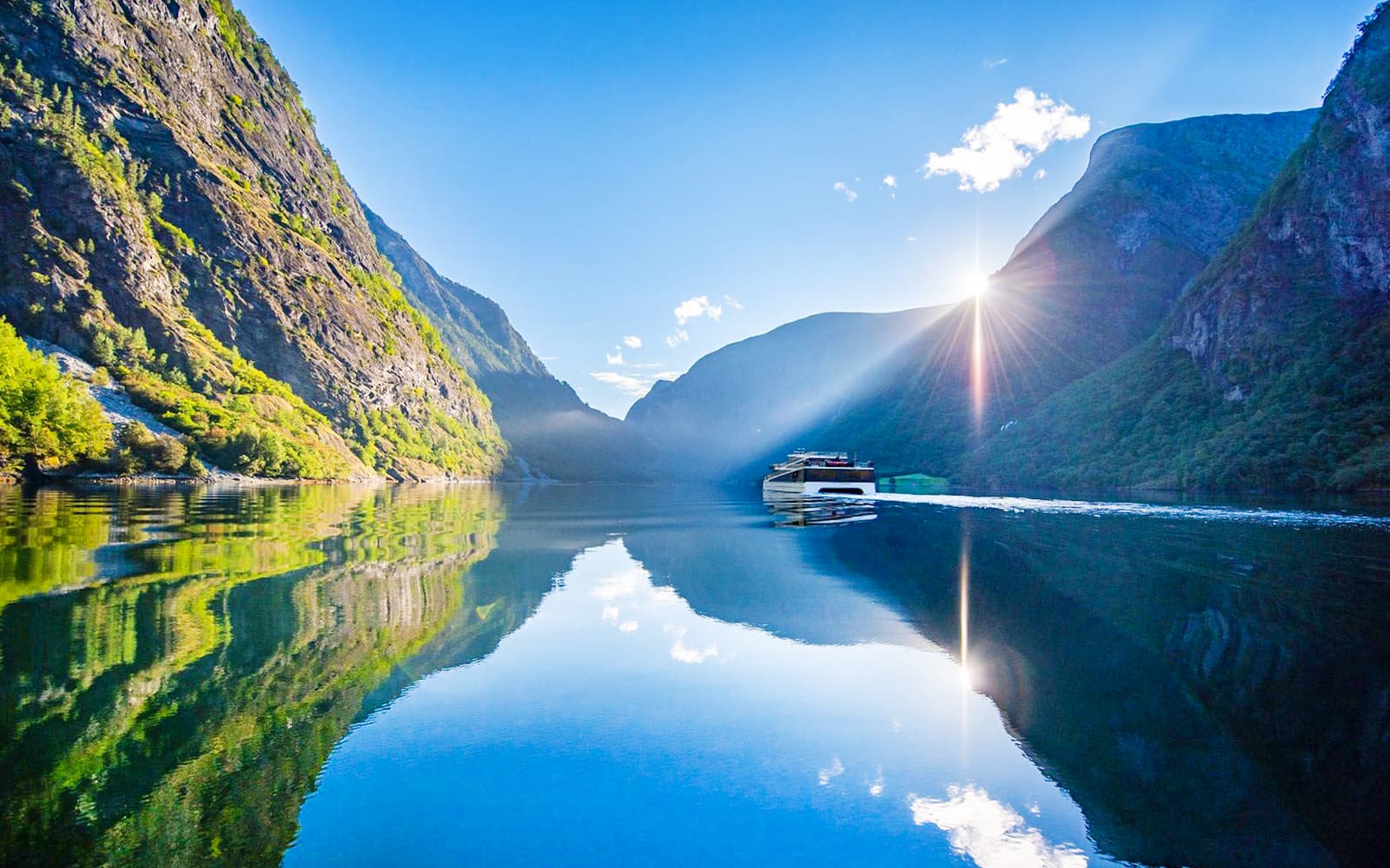 From Bergen: Nærøyfjord Cruise, Flåm, and Stegastein Guided Bus Tour