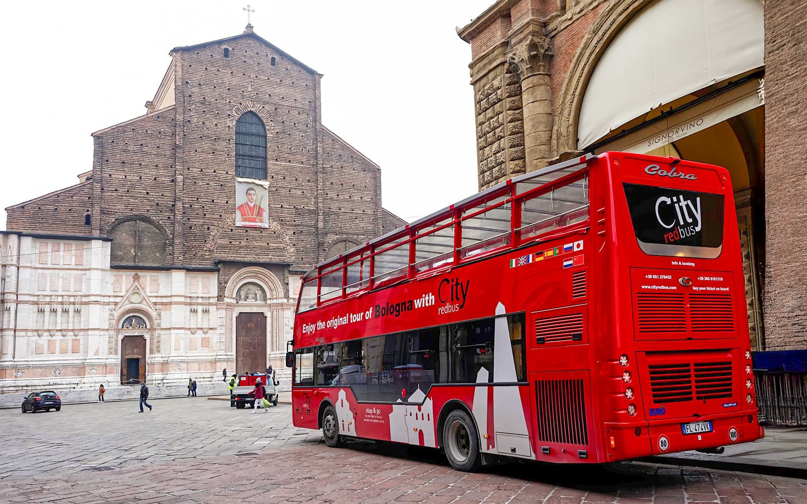 City Red Bus: Bologna Hop-on Hop-off Tour with Food Tasting Vouchers tickets in Bologna - Features | TickYourList