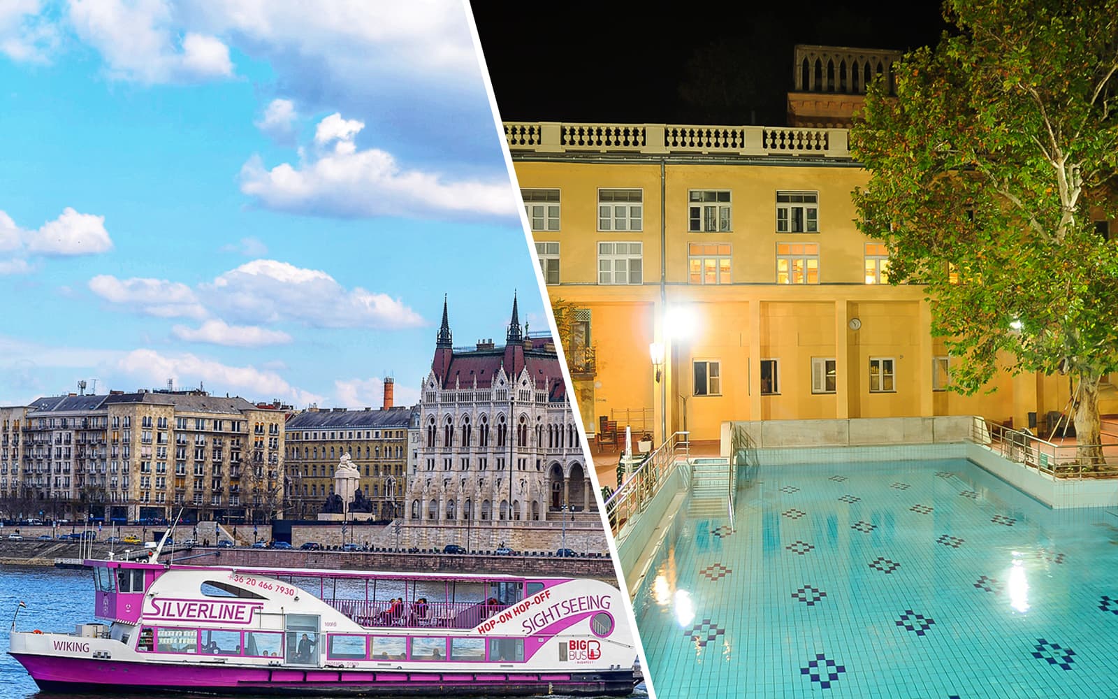 Combo (Save 5%): Lukacs Baths + Danube Sightseeing Cruise Tickets