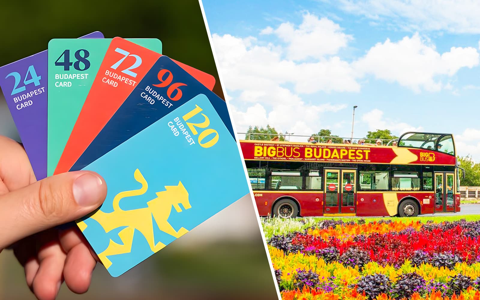 Combo (Save 14%): 24/48/72/96/120-Hour Budapest Card + Budapest Hop-On Hop-Off Bus Tour