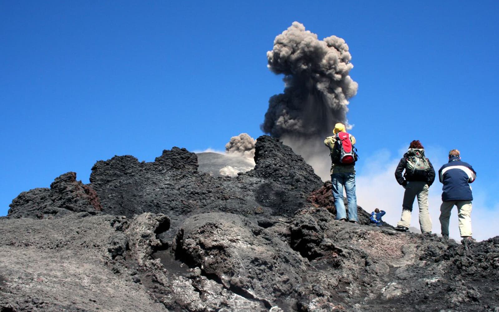 Mount Etna Guided Trek with Food Tasting & Transport from Taormina & Giardini Naxos