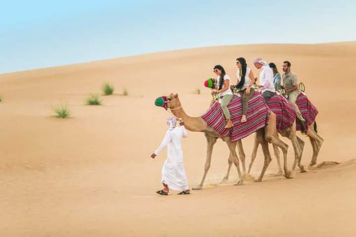 Deluxe Desert Safari in Dubai with camel rides