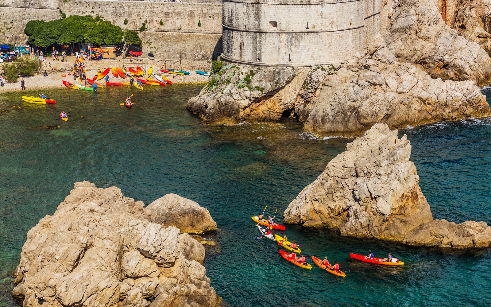 From Dubrovnik: Guided Sunset Sea Kayaking with Wine tickets in Dubrovnik - Attractions | TickYourList