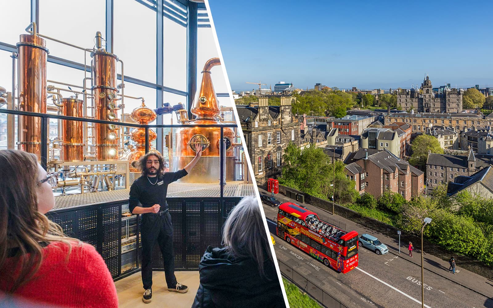 Combo (Save 5%): Edinburgh Gin Tasting + Edinburgh Hop On Hop Off Bus Tour