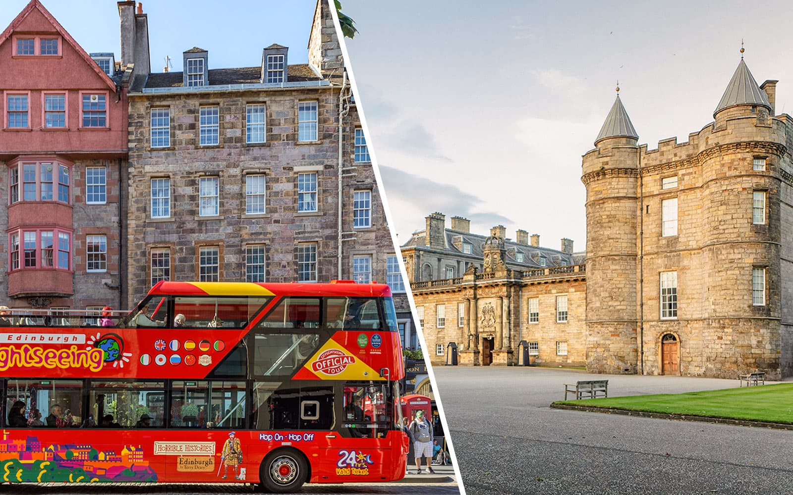 Combo (Save 5%): Edinburgh Hop-on Hop-off Bus Tour + Palace of Holyroodhouse Tickets