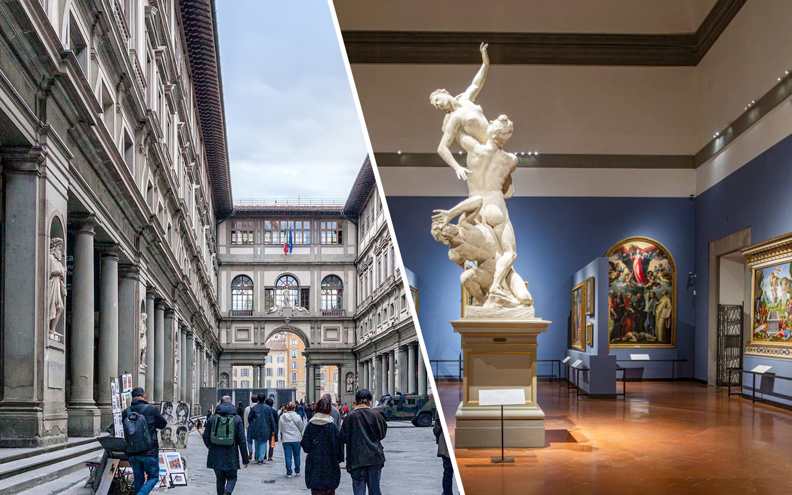 Combo: Uffizi Gallery + Accademia Gallery Guided Tour