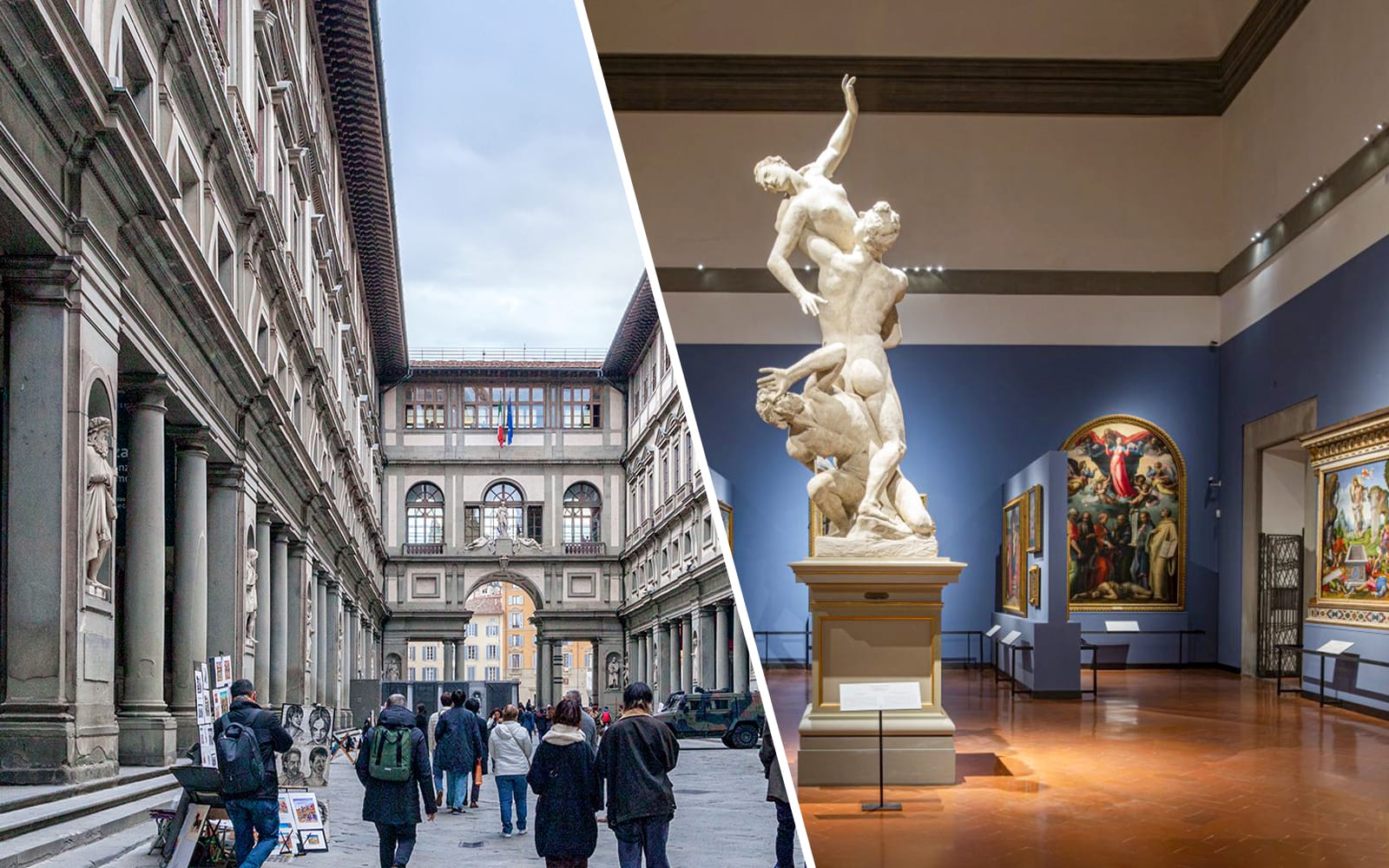 Combo: Uffizi Gallery + Accademia Gallery Guided Tour experience tickets in Florence | TickYourList