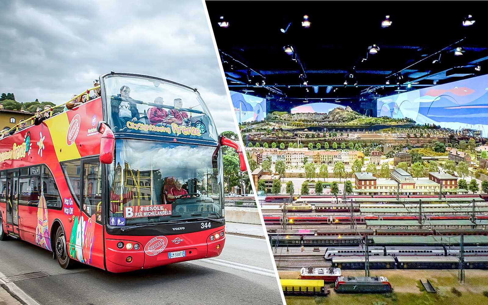 Combo: Florence Hop-On Hop-Off Bus Tour + Hzero Miniature Railway Museum Tickets