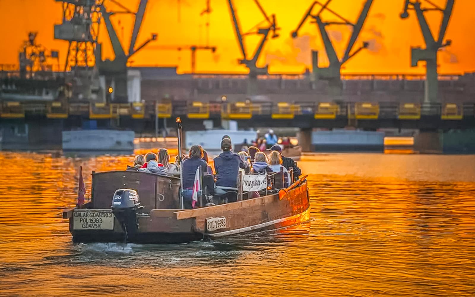 From Gdańsk: Sunset Cruise on a Historical Boat
