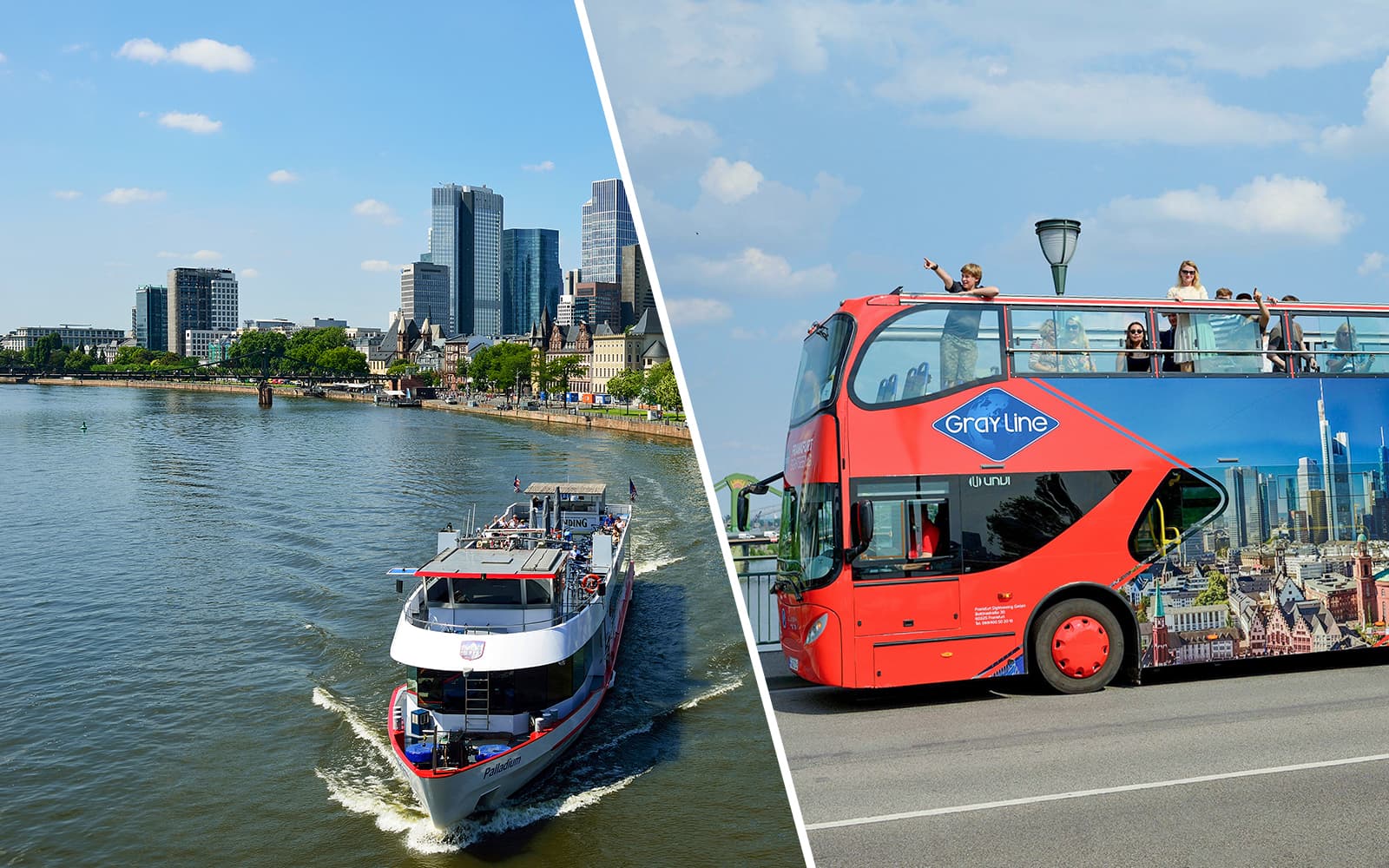 Combo: Frankfurt Panorama Cruise + Hop-on Hop-off Bus Tour