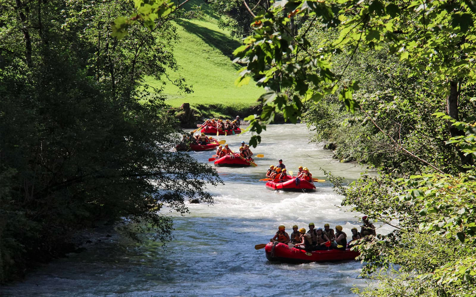 River Rafting at Thun with Raclette Dinner Tickets