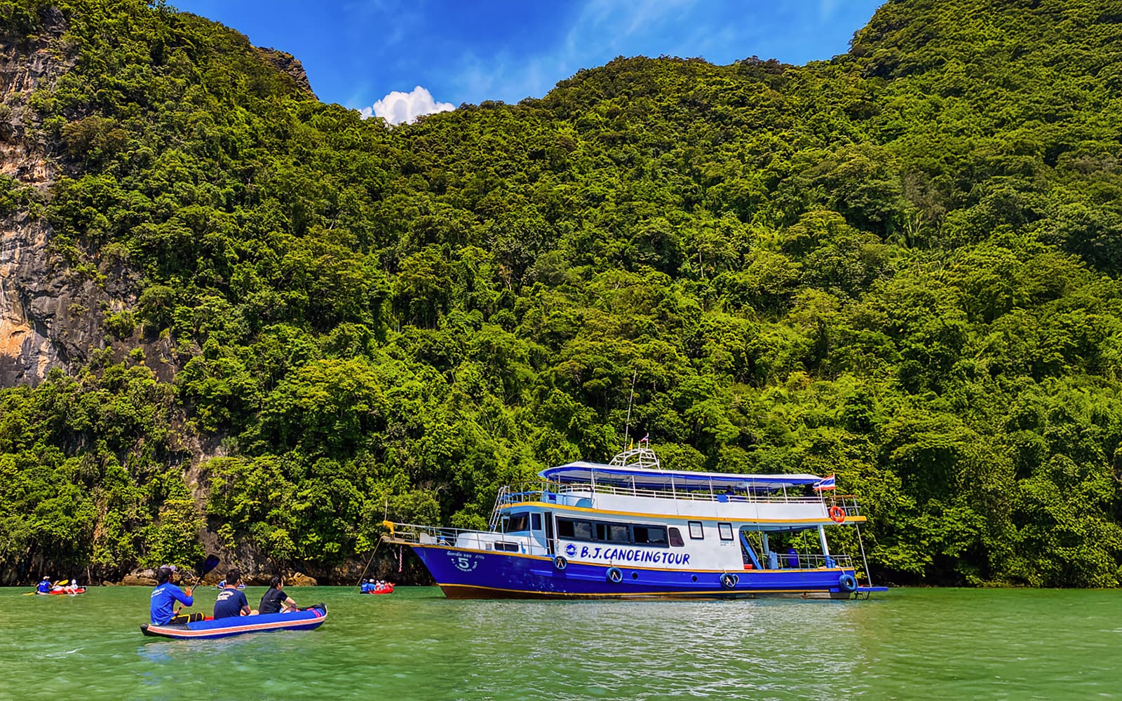 By Big Boat: James Bond Island & Phang Nga Bay Twilight Sea Canoe & Bioluminescence Tour from Phuket