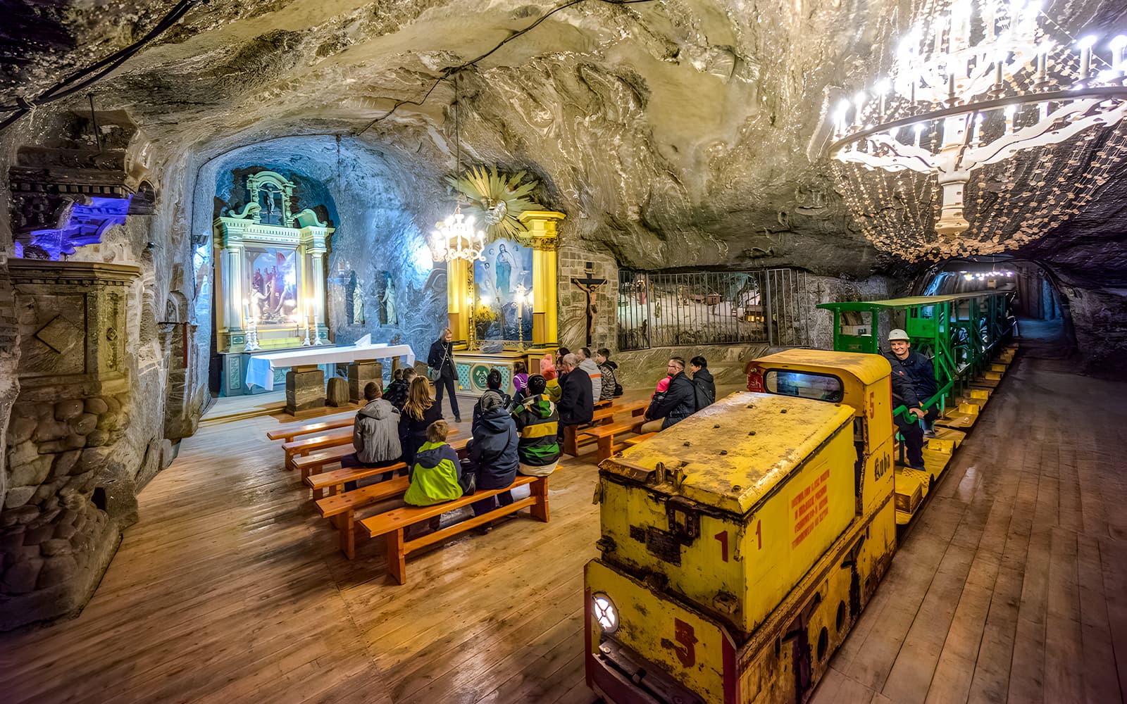 From Krakow: Bochnia Salt Mine Half-Day Tour with Guide & Underground Boat & Train Rides tickets in Krakow - Attractions | TickYourList