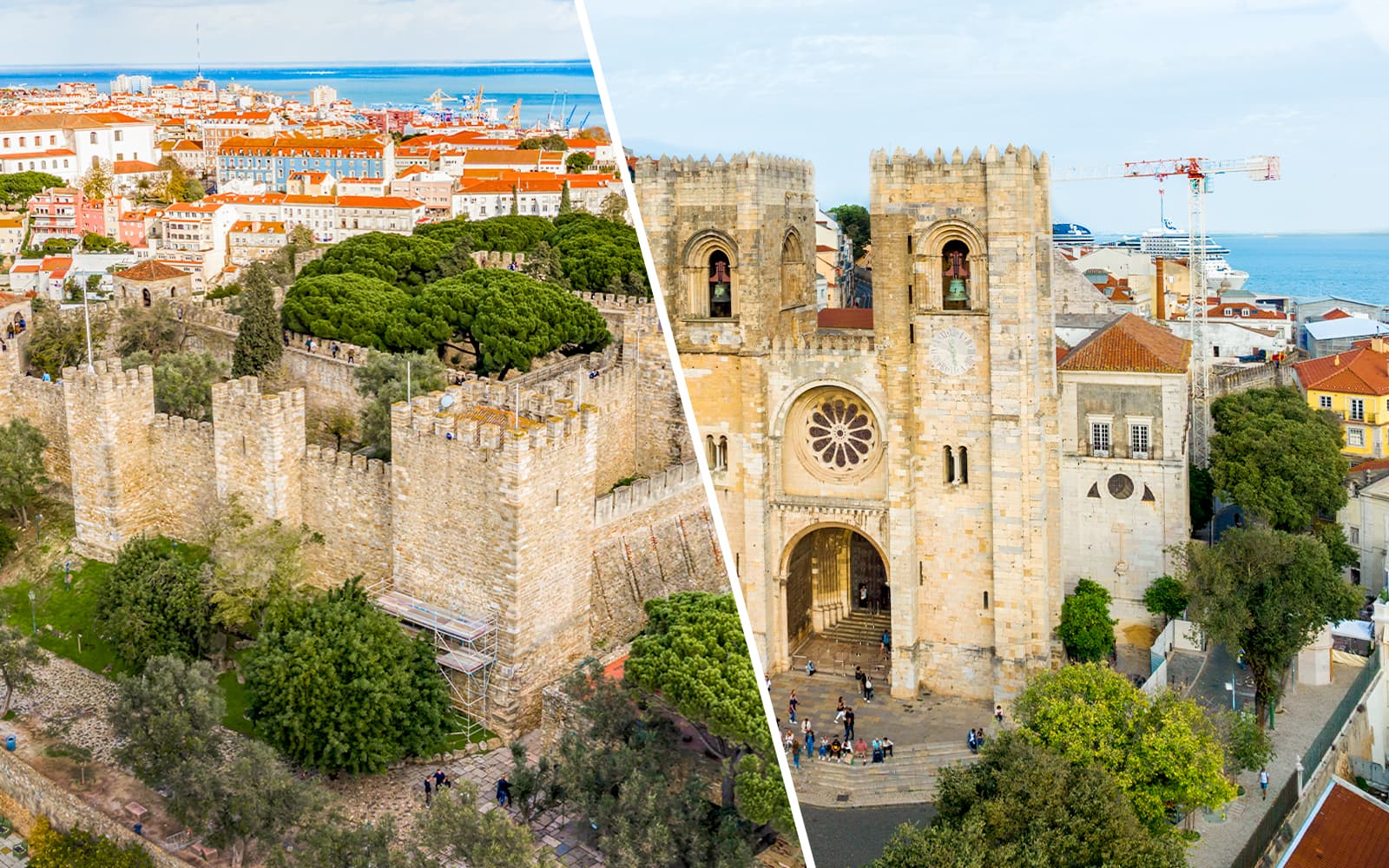 Combo (Save 3%): São Jorge Castle + Lisbon Cathedral Tickets