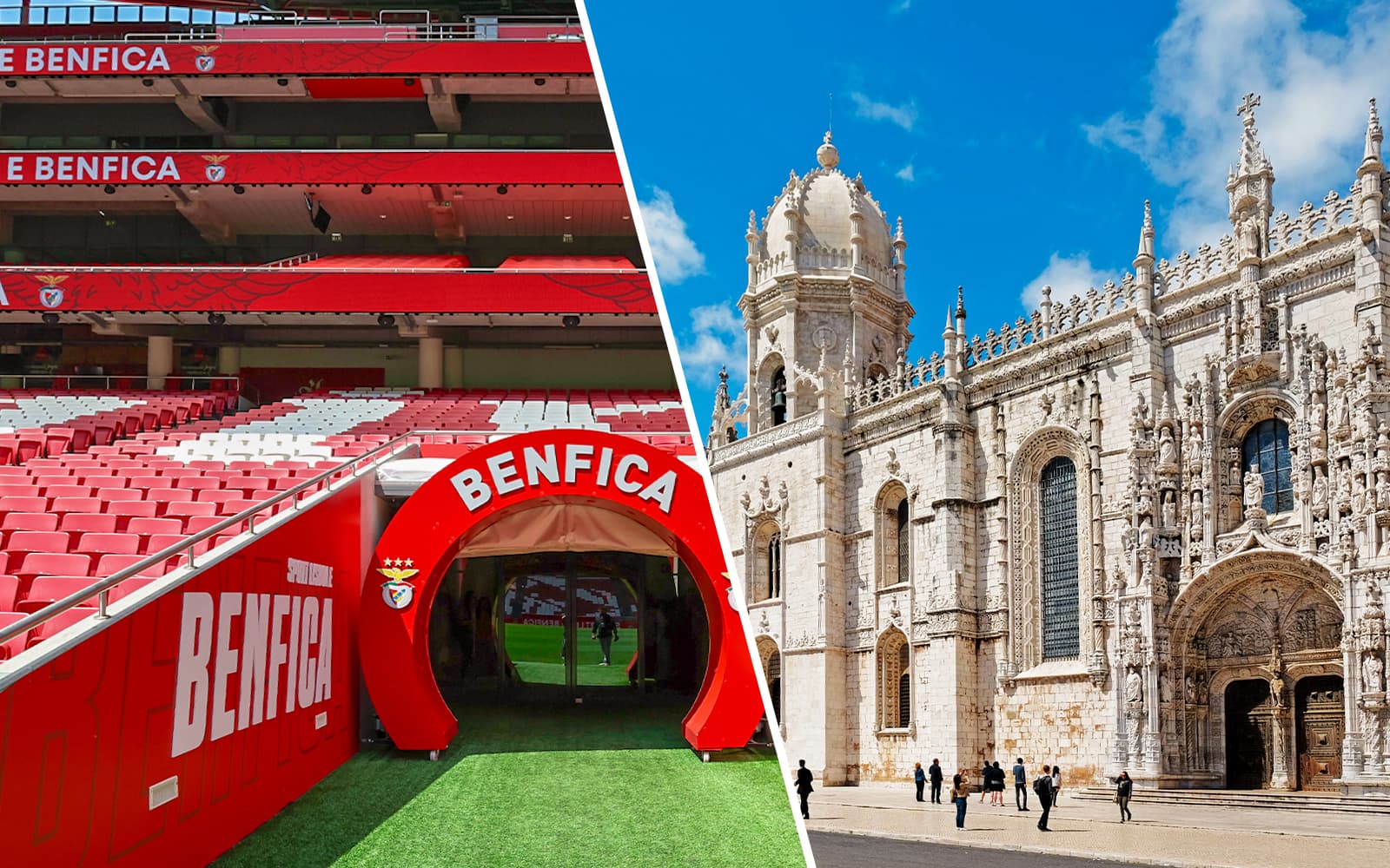Combo (Save 9%): SL Benfica Stadium & Museum Tour + Jerónimos Monastery Tickets