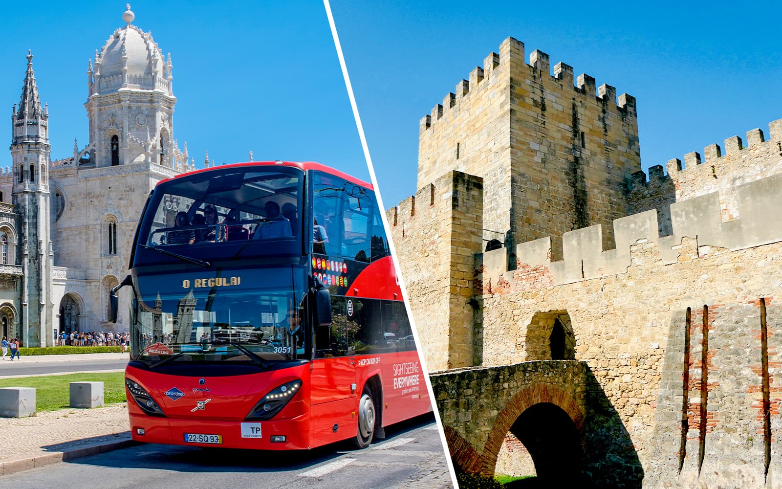 Combo: Lisbon Hop-On Hop-Off Bus Tour + São Jorge Castle Tickets experience in Lisbon | TickYourList