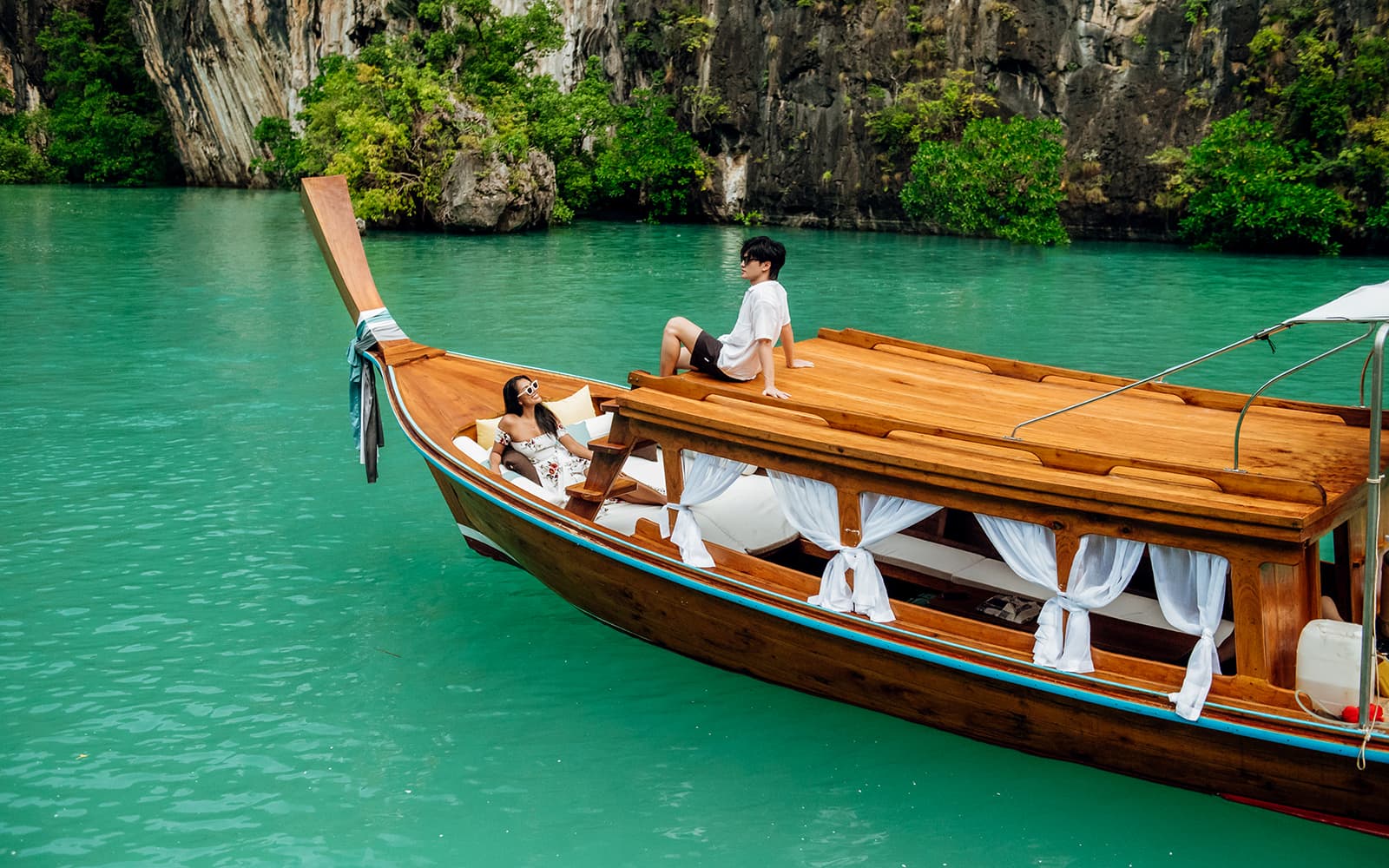 Private Luxury Longtail Boat Island Half-Day Tour in Krabi tickets in Krabi - Attractions | TickYourList