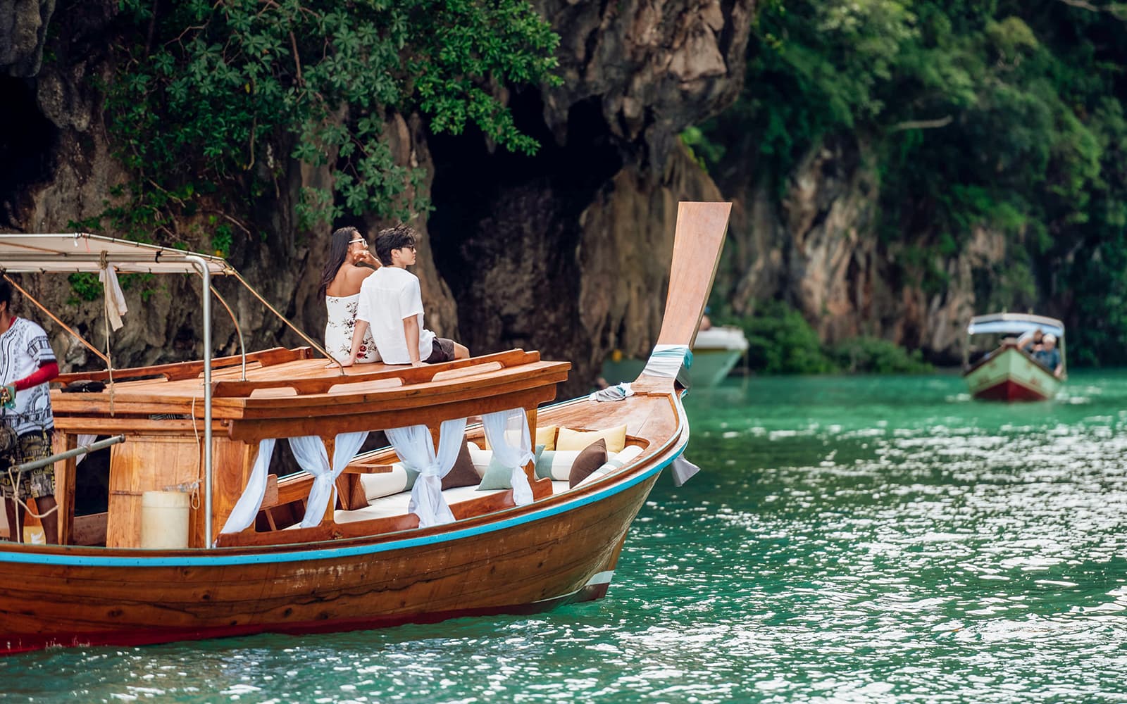 Private Luxury Longtail Boat Island Half-Day Tour in Krabi tickets in Krabi - Features | TickYourList