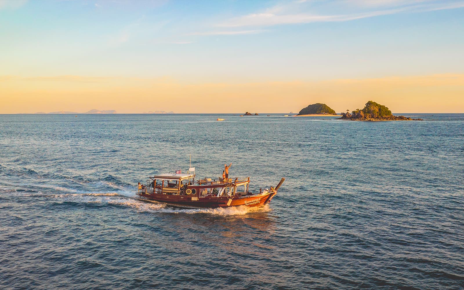 From Krabi: 7 Islands Morning or Sunset Tour by Luxury Longtail Boat