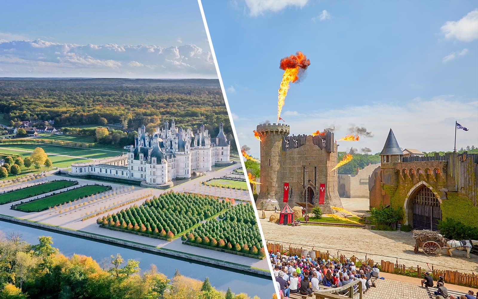 Combo (Save 5%): Chambord Castle & Gardens + Puy du Fou Tickets experience in Loire Valley | TickYourList