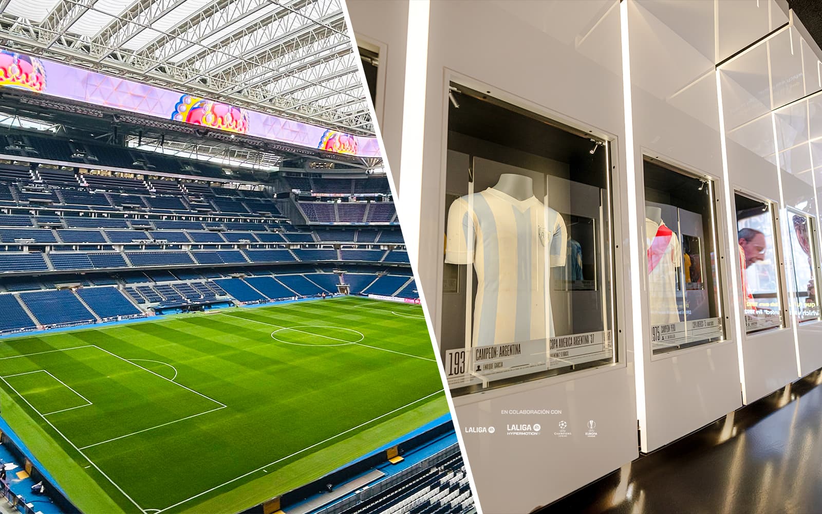 Combo (Save 5%): Santiago Bernabéu Stadium + Legends - The Home of Football Entry Tickets
