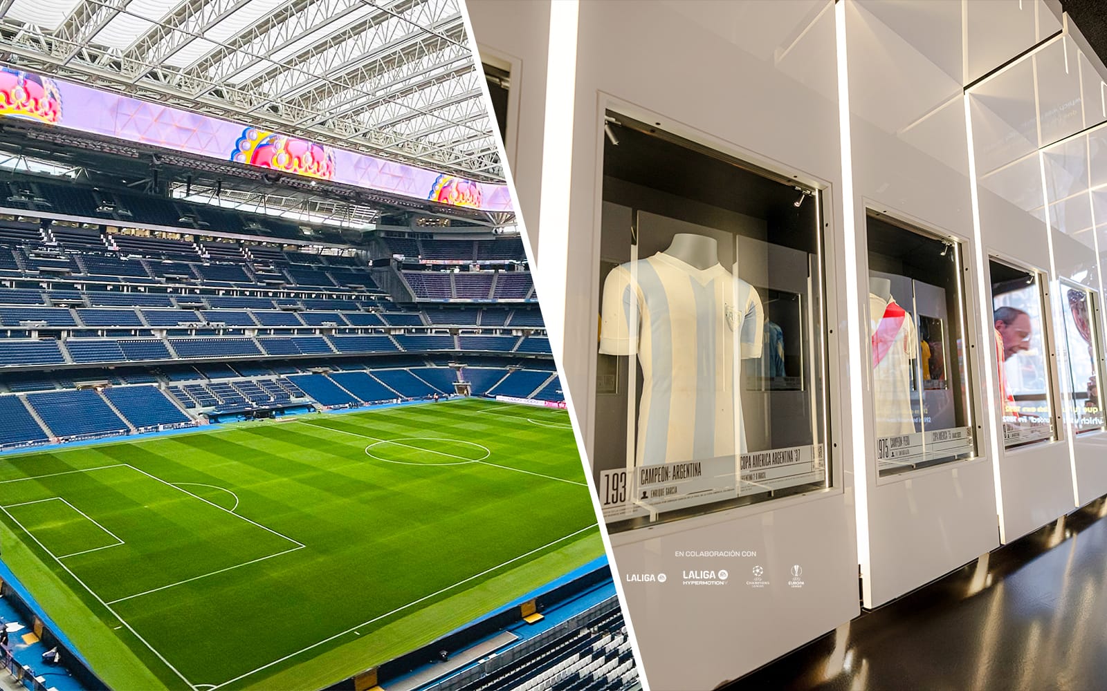 Combo (Save 5%): Santiago Bernabéu Stadium + Legends - The Home of Football Entry Tickets