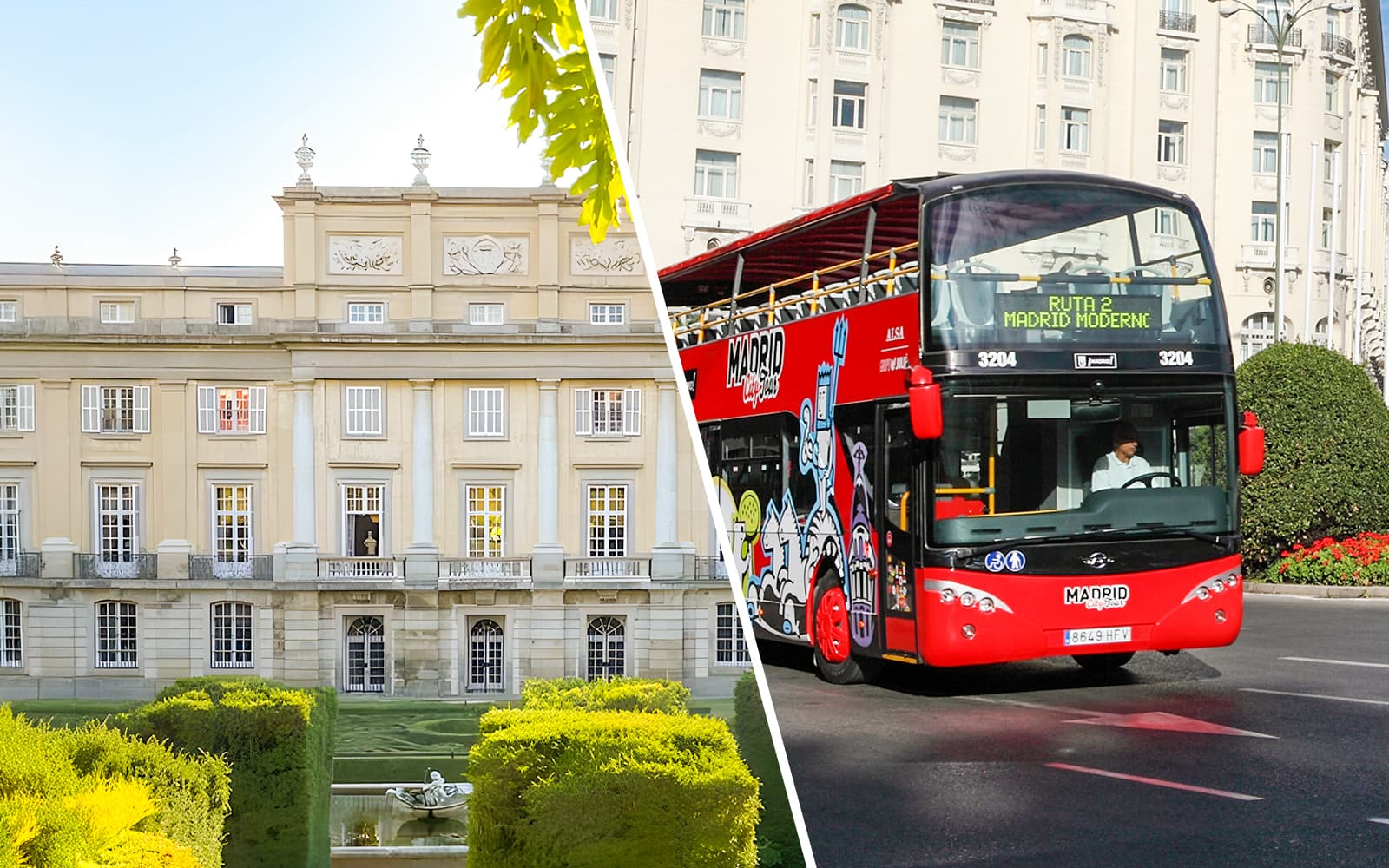 Combo (Save 6%): Liria Palace Tickets + Madrid Panoramic Bus Tour
