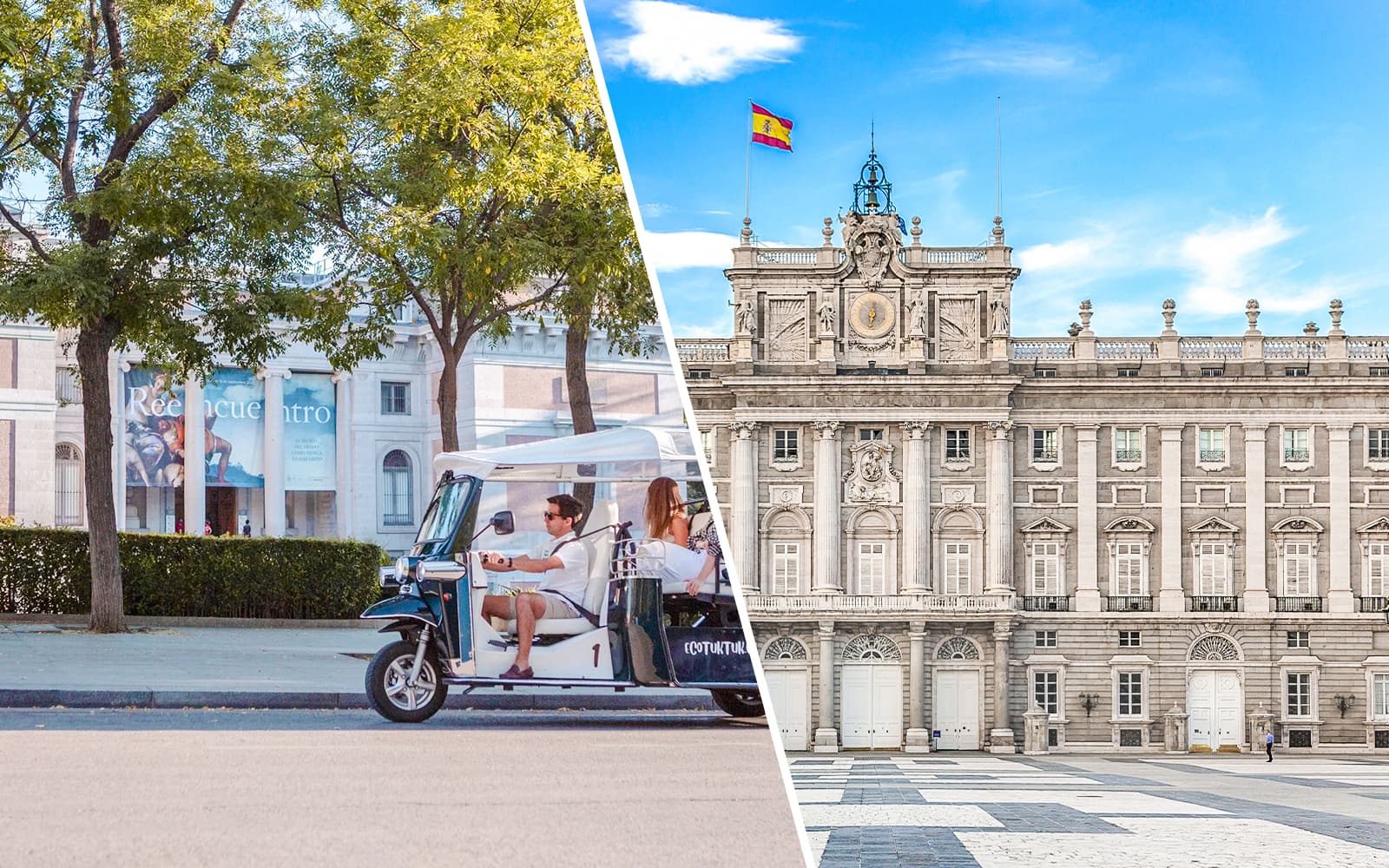 Combo (Save 5%): Royal Palace of Madrid Skip-the-Line Tickets + 2-hour Welcome Tuk-Tuk Tour