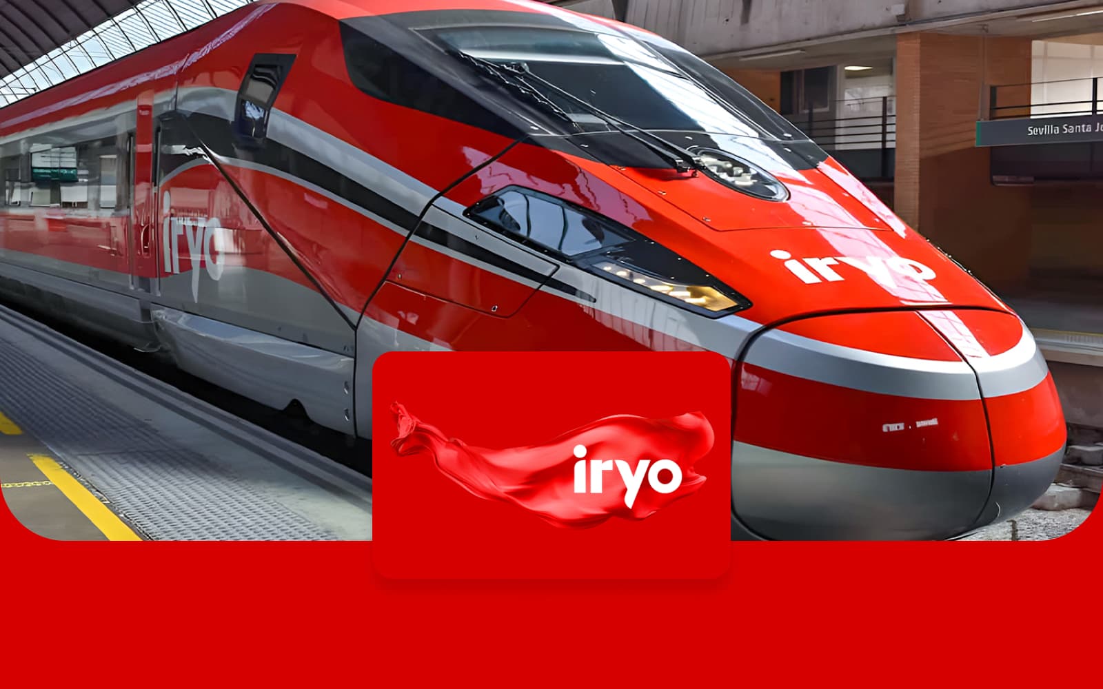 iryo One-Way Tickets: Madrid Atocha to/from Zaragoza Delicias