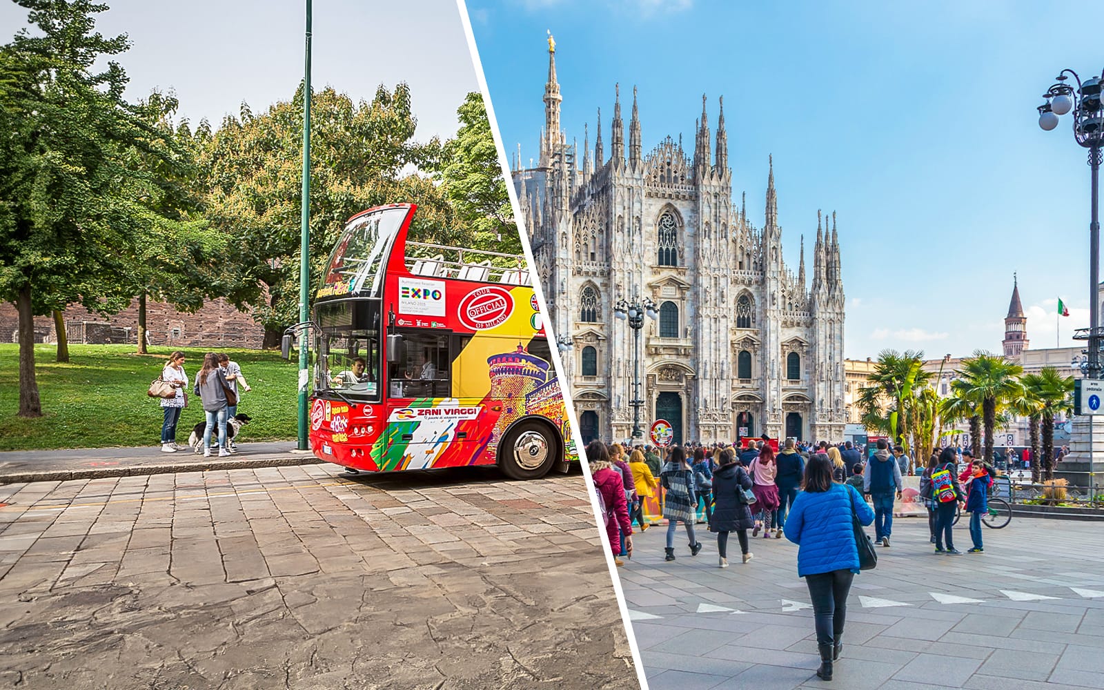 Combo (Save 10%): Milan Hop-on Hop-off Bus Tour + Milan Duomo Tickets