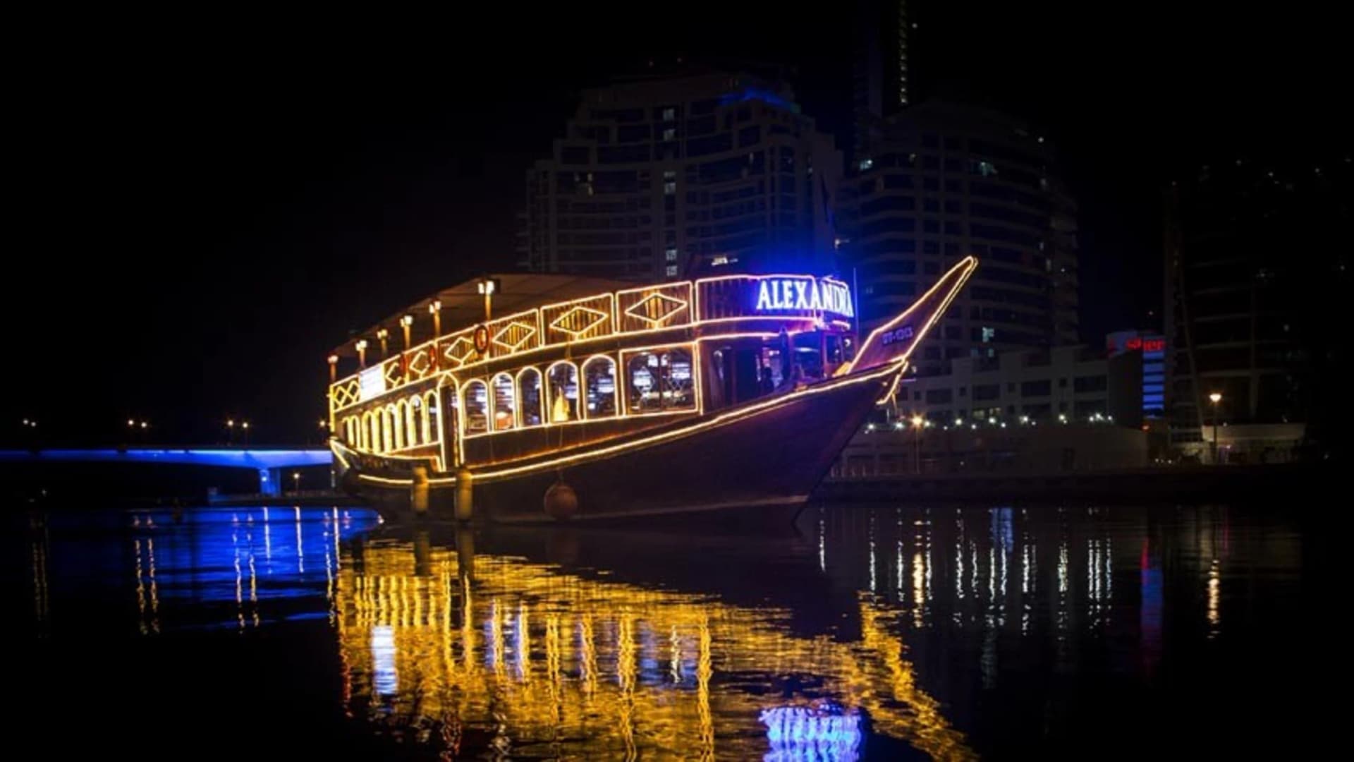 From Dubai Marina: Alexandra Dhow Cruise with Dinner & Live Entertainment