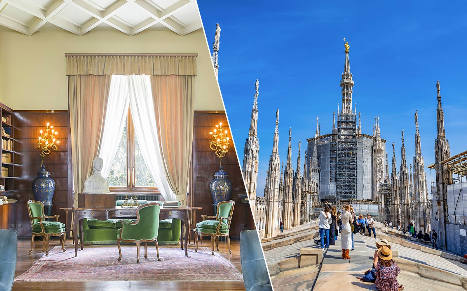 Combo: Villa Necchi Campiglio + Milan Duomo Rooftop Tickets