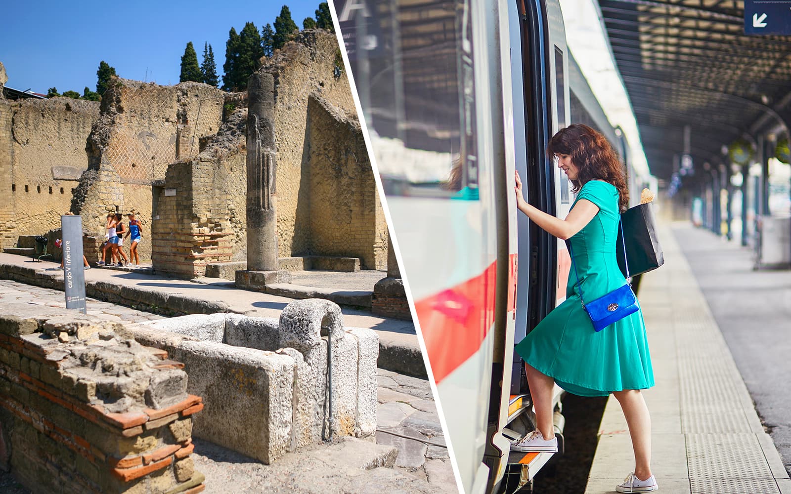 Combo: Herculaneum Skip-the-Line Tickets + Campania Express: Naples to/from Herculaneum
