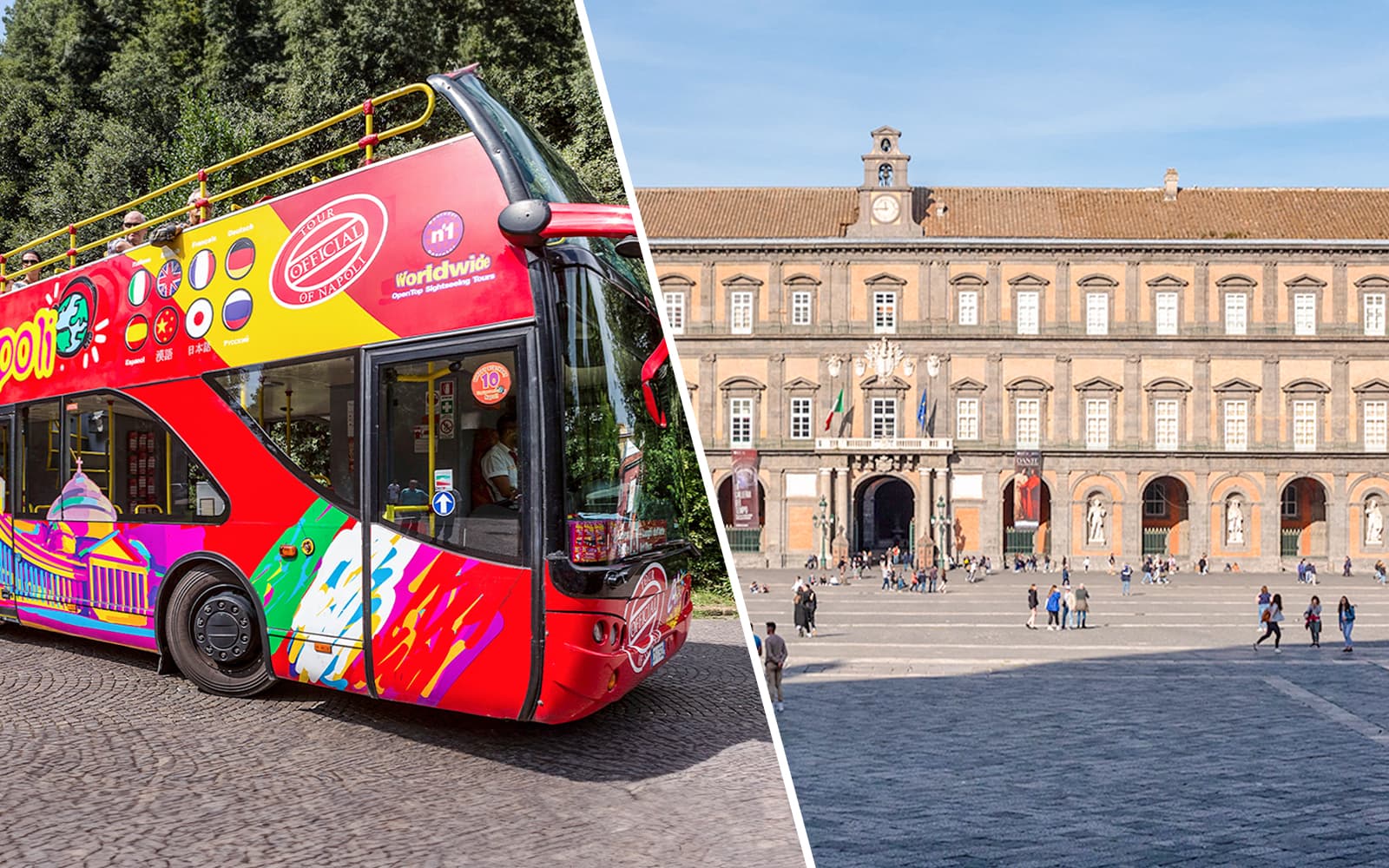 Combo (Save 5%): Naples Hop-On Hop-Off Bus Tour + Royal Palace of Naples Tickets