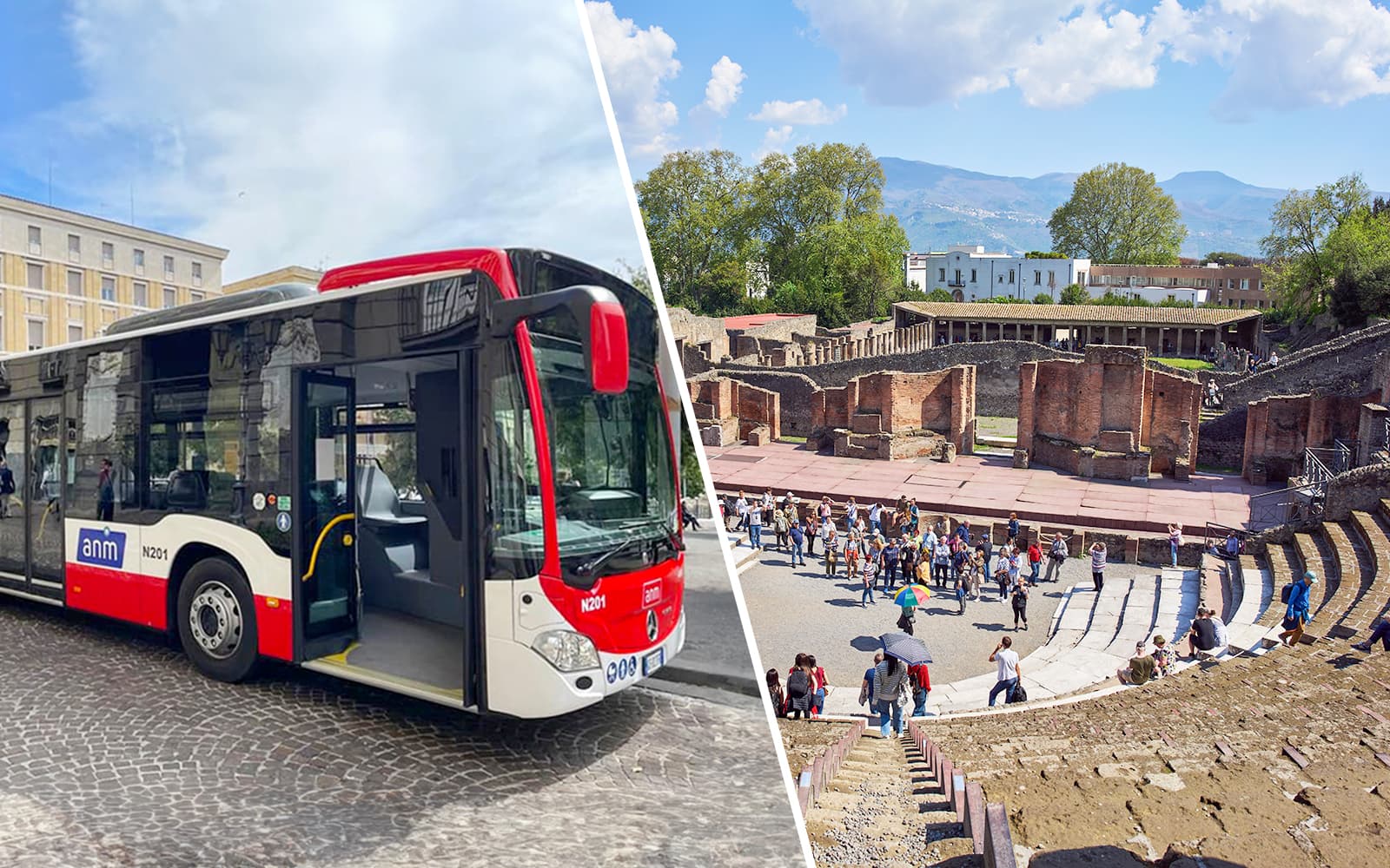 Combo (Save 5%): Alibus One-Way Transfers + Pompeii Tickets