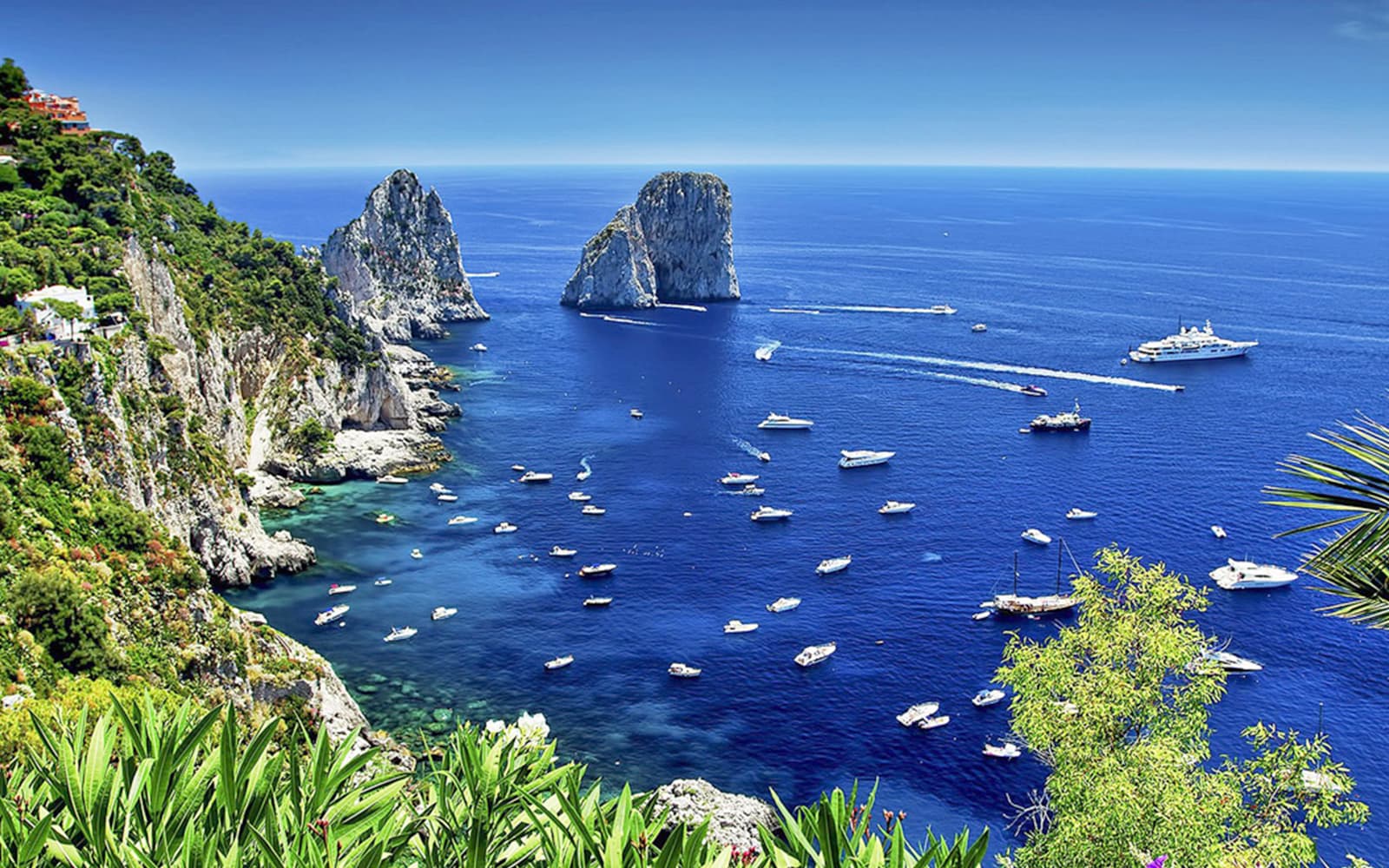 From Naples: Capri, Anacapri & Blue Grotto Private Tour with Lunch