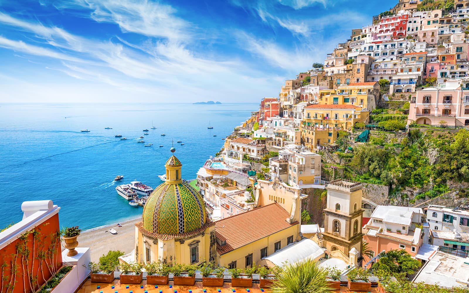 From Naples/Pompeii: Positano, Amalfi & Ravello Hosted Tour