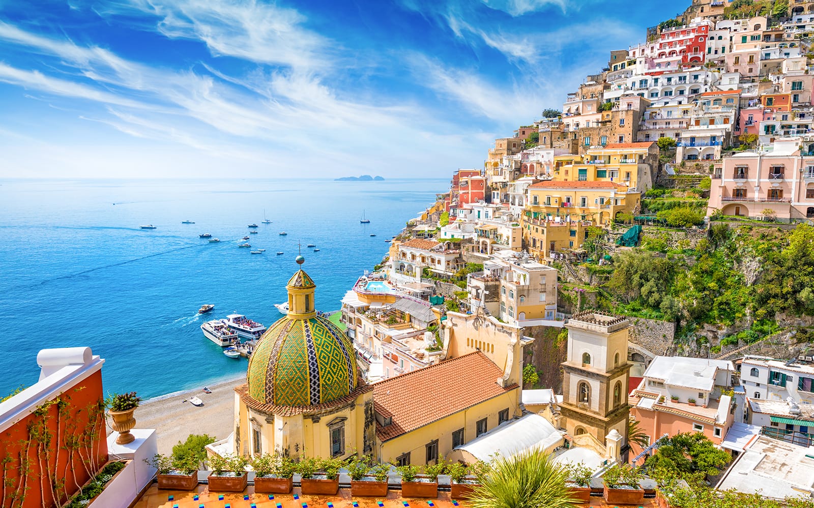 From Naples/Pompeii: Positano, Amalfi & Ravello Hosted Tour