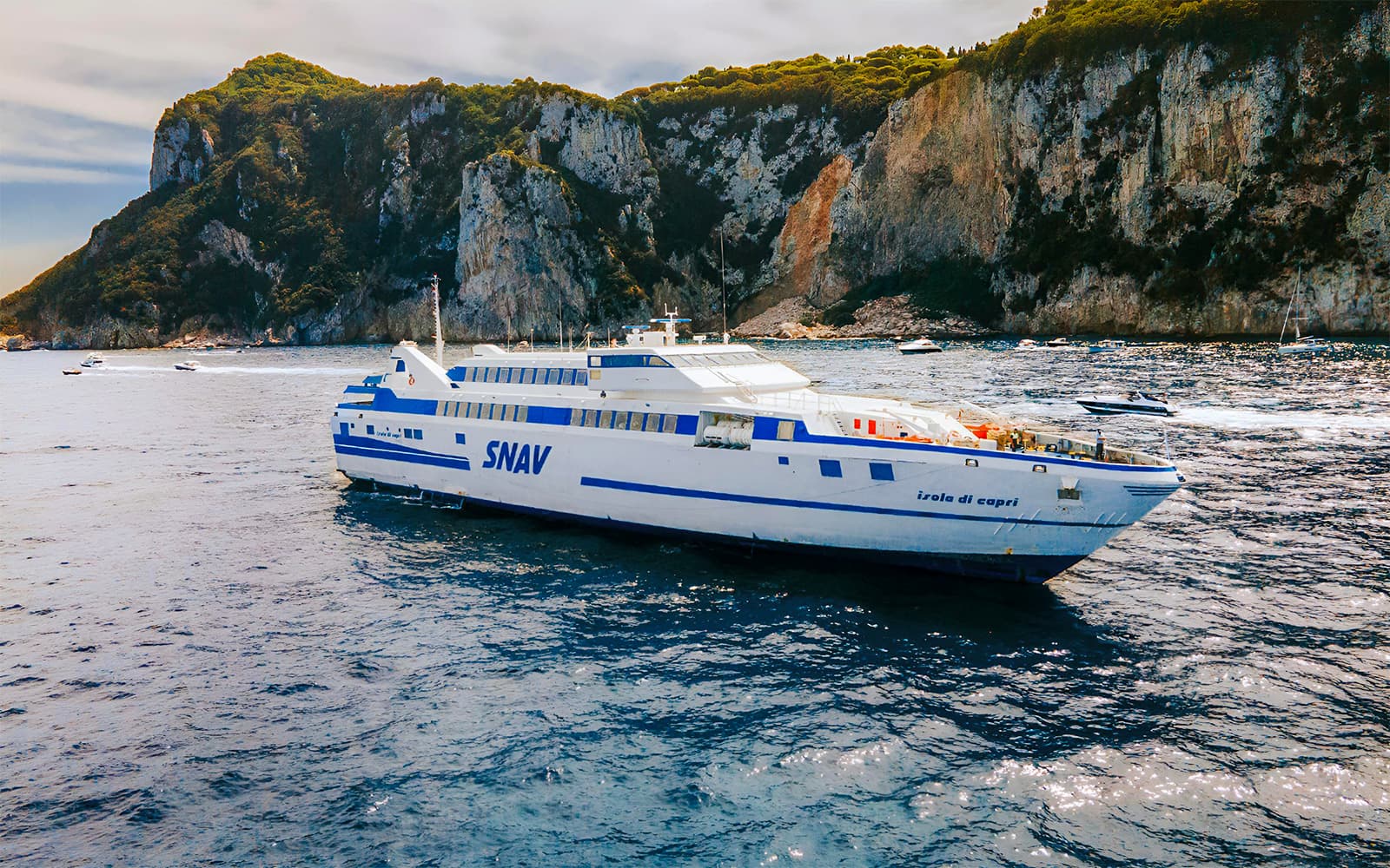 Combo (Save 5%): SNAV Ferry Tickets: Naples to/from Capri + One-Way Bus Transfers: Naples Airport to/from City Center by Alibus in Naples - Attractions | TickYourList