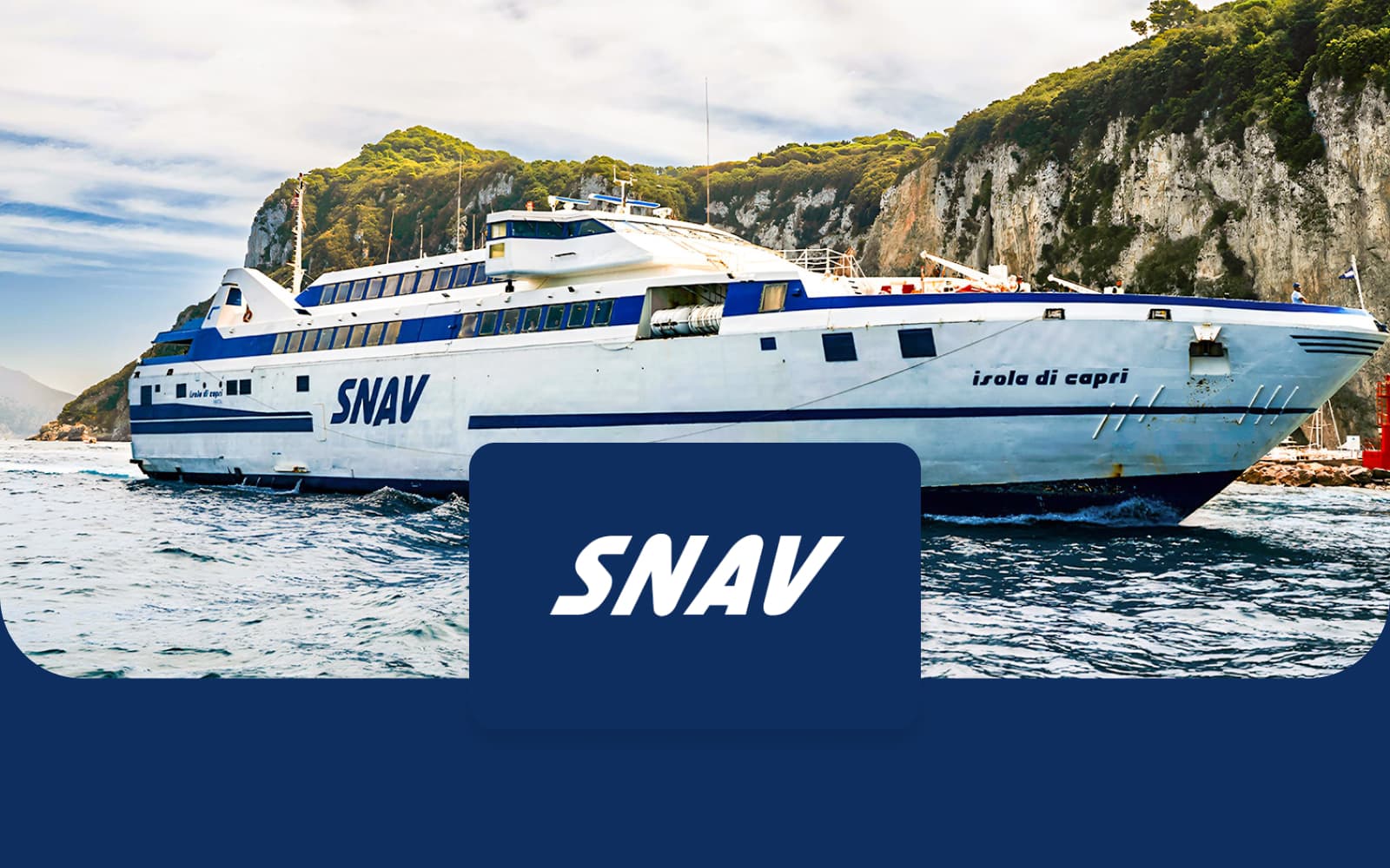 SNAV Round-Trip Ferry Transfers: Naples Beverello to/from Capri