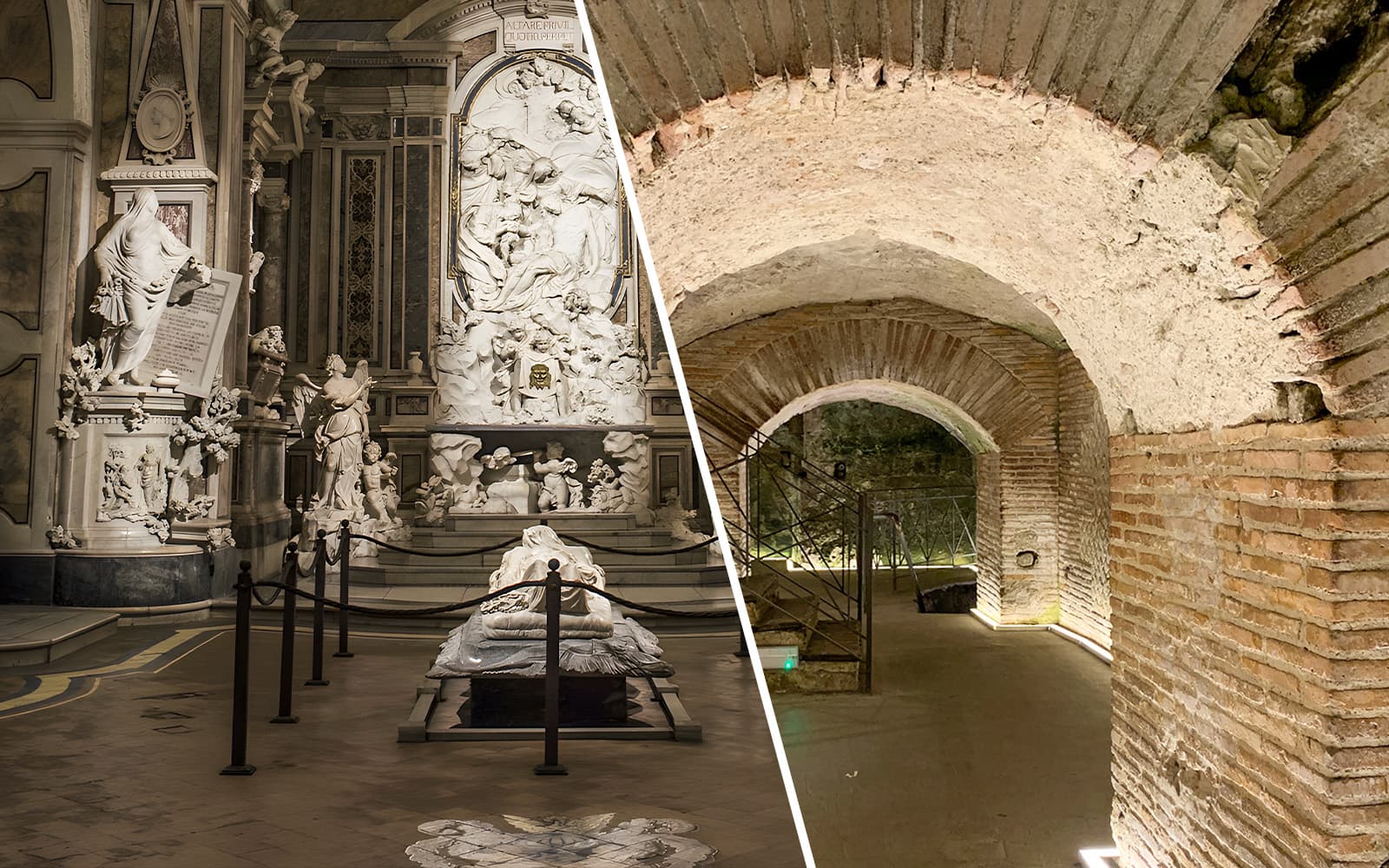 Combo: Napoli Sotterranea Guided Tour & Sansevero Chapel Entry Tickets