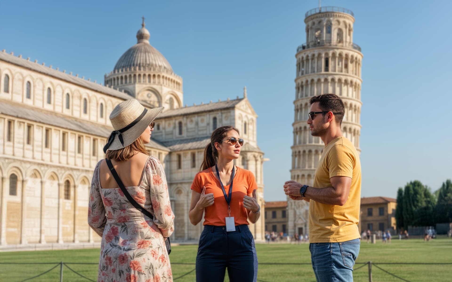 Pisa Cathedral and Leaning Tower Guided Tour with a Local Food Tour