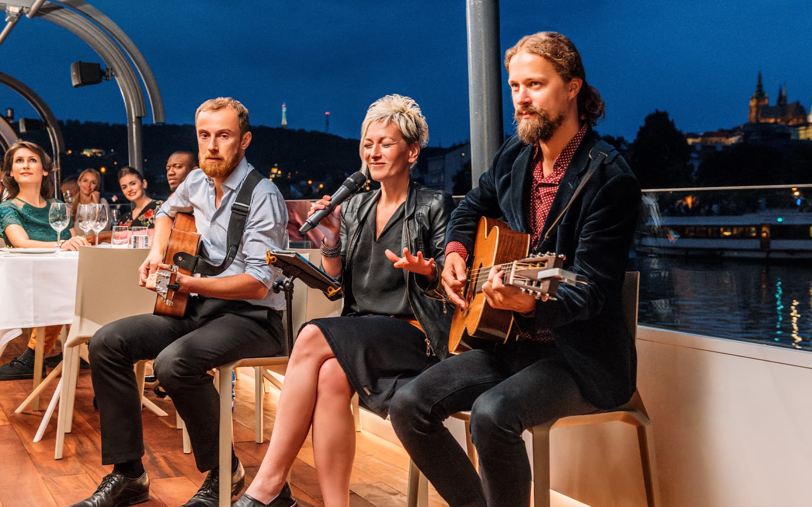 Prague Dinner Cruise on an Open-Top Glass Boat with Live Music tickets in Prague - Features | TickYourList