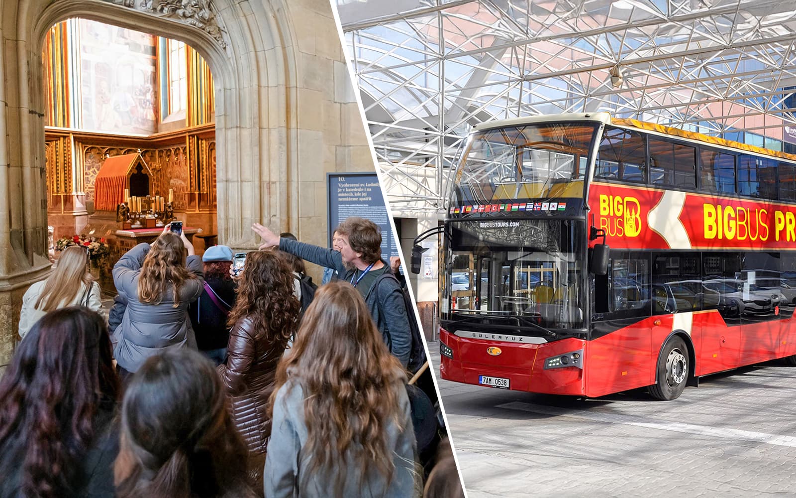 Combo (Save 8%): Prague Castle Guided Tour + Hop-on Hop-off Bus Tour