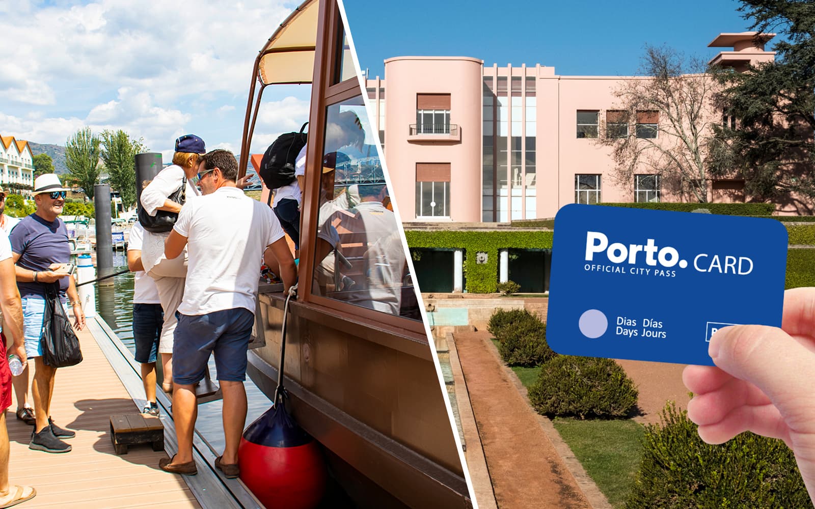 Combo: 2/3/4-Day Porto.CARD with Public Transport & Entry to Attractions + Douro Valley Wine Tour with Lunch