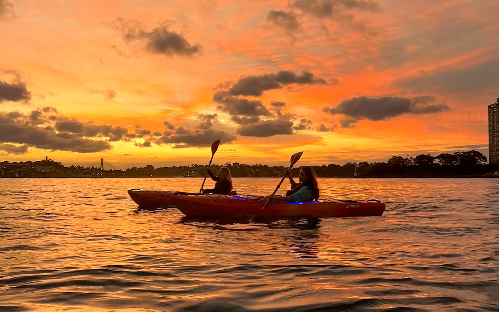 Sunset Kayaking on Sydney Harbour