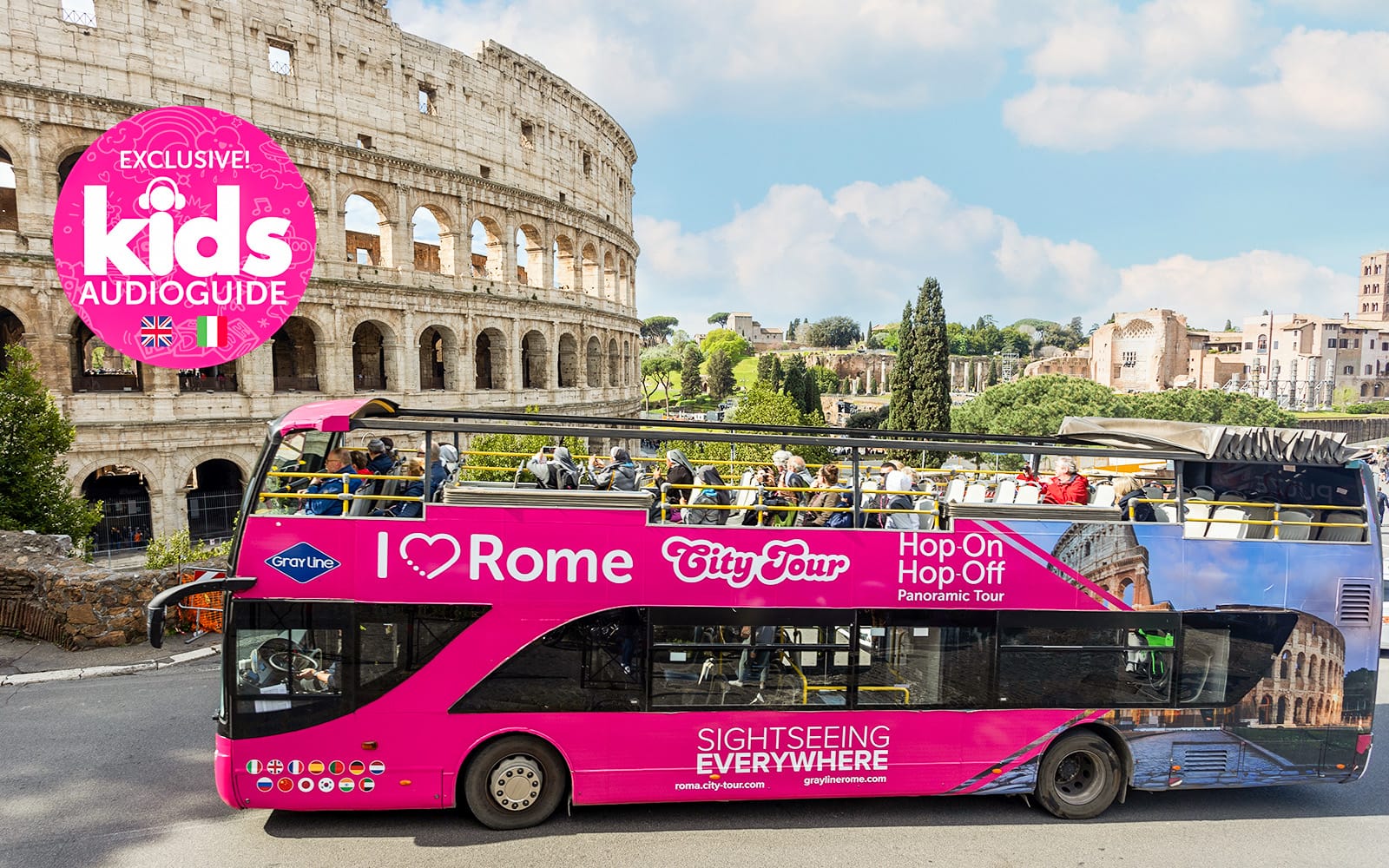 I Love Rome: Rome Hop-on Hop-off Bus Tour experience tickets in Rome | TickYourList