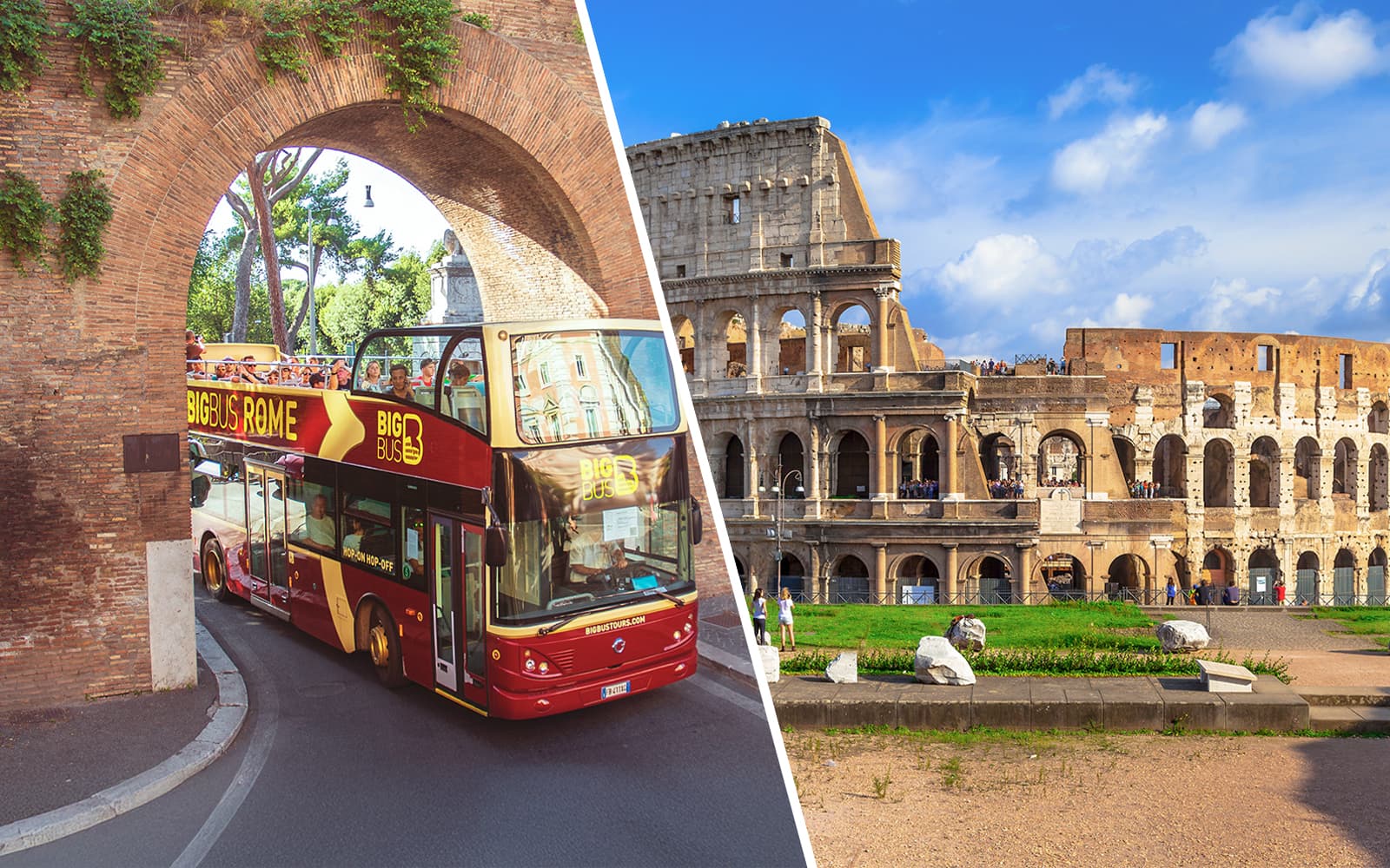 Rome Hop-on Hop-off Bus Tour: Combo deals