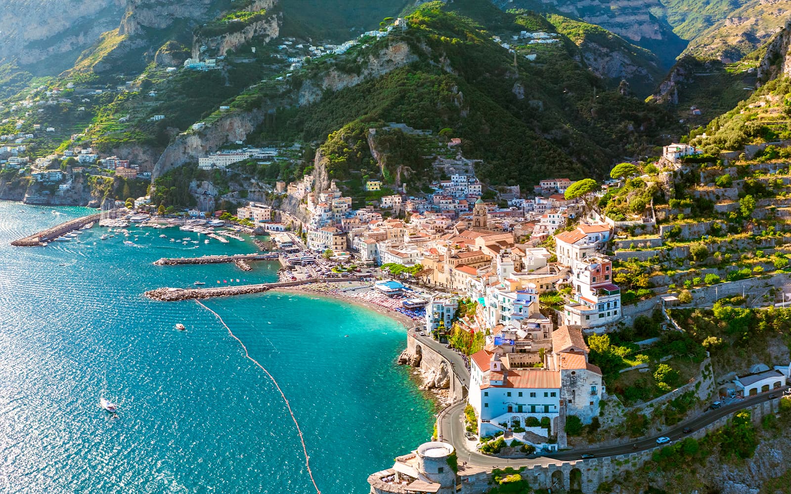 From Rome: Amalfi Coast and Positano Day Trip with Cruise